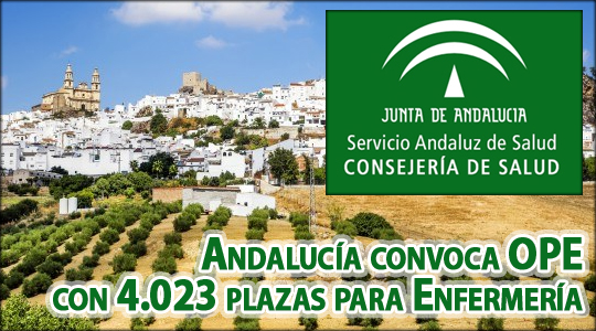Andalucía convoca OPE con 4.023 plazas para Enfermería