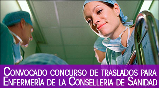 Convocado concurso de traslados para Enfermería de la Conselleria de Sanidad