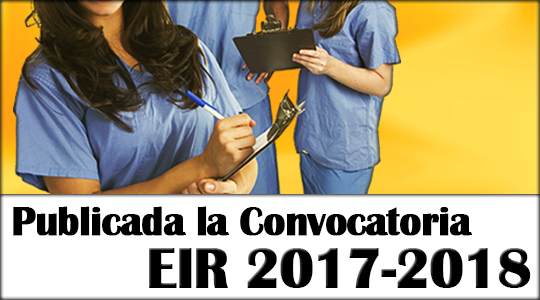Publicada la Convocatoria EIR 2017-2018