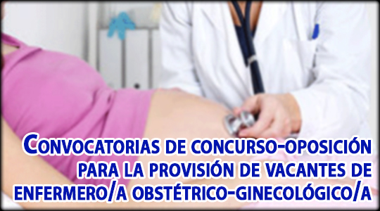Convocatorias de concurso-oposición para la provisión de vacantes de enfermera obstétrico-ginecológica