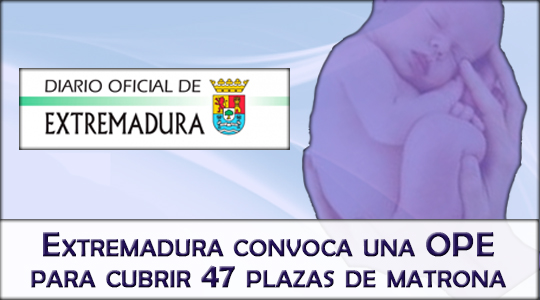 Extremadura convoca una OPE para cubrir 47 plazas de matrona