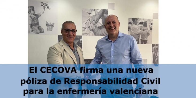 El CECOVA firma una nueva póliza de Responsabilidad Civil para la enfermería valenciana