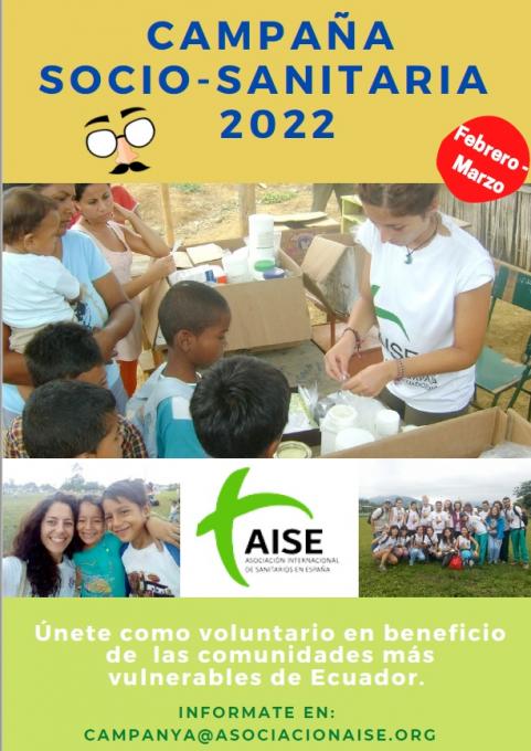 Se buscan enfermeras/os valencianas/os para acciones de voluntariado en Ecuador durante los meses de febrero y marzo