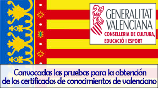 Convocadas las pruebas para la obtención de los certificados de conocimientos de valenciano