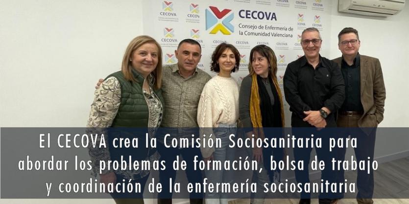 El CECOVA crea la Comisión Sociosanitaria para abordar los problemas de formación, bolsa de trabajo y coordinación de la enfermería sociosanitaria