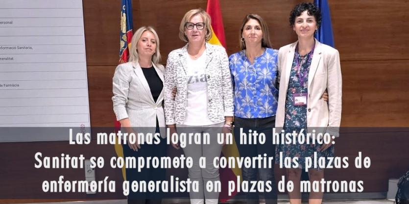 Las matronas logran un hito histórico: Sanitat se compromete a convertir las plazas de enfermería generalista en plazas de matronas