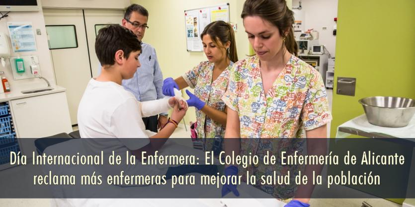 El Colegio de Enfermería de Alicante reclama más enfermeras para mejorar la salud de la población