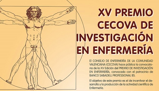 Convocado el XV Premio CECOVA de Investigación en Enfermería de la Comunitat Valenciana