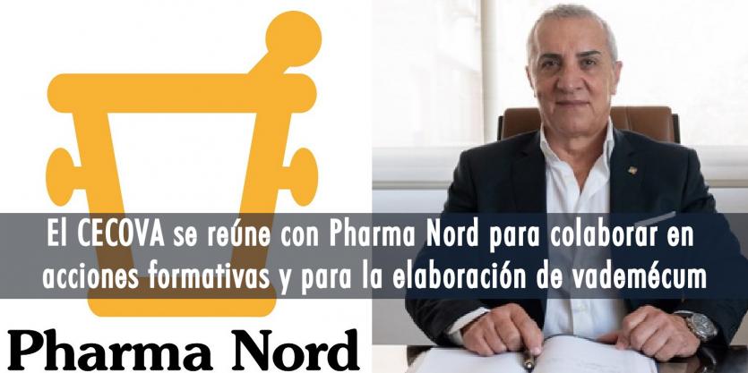 El CECOVA se reúne con Pharma Nord para colaborar en acciones formativas y para la elaboración de vademécum