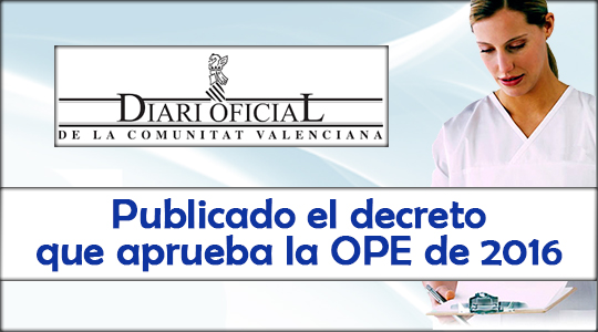 Publicado el decreto que aprueba la OPE de 2016