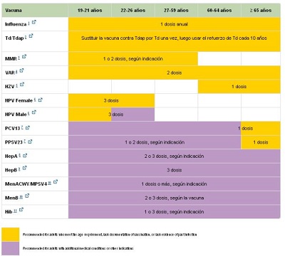 Publicados los calendarios recomendados de vacunaciones de los EE.UU. para 2017